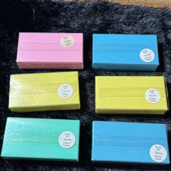 Vintage American Greetings Americard Miniture Animals And Card NOS Set Of 6 - Picture 6 of 8